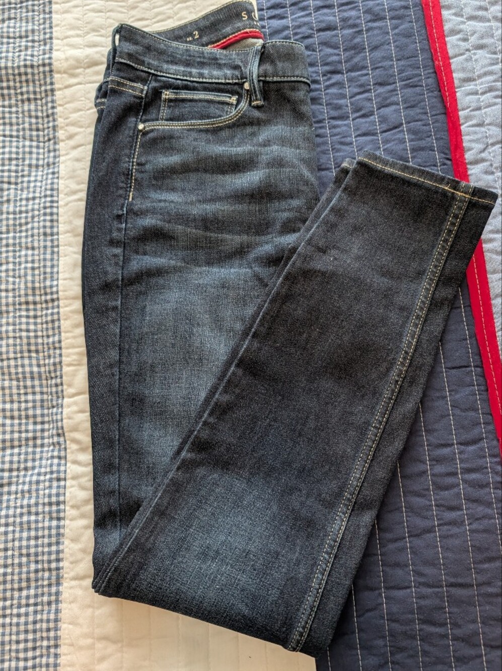NWOT WHBM Dark Wash Denim Sculpt Skinny Ankle Jeans Size 2